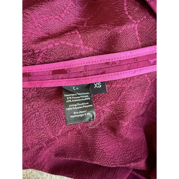 CO Spring Summer 2018 Sleeveless Belted Jacquard Midi Dress Magenta Size XS - Picture 12 of 16